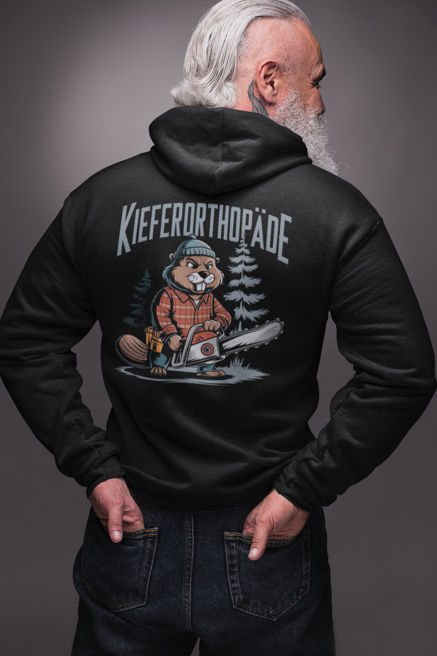 Hoodie Jacke Kieferorthopäde Backprint