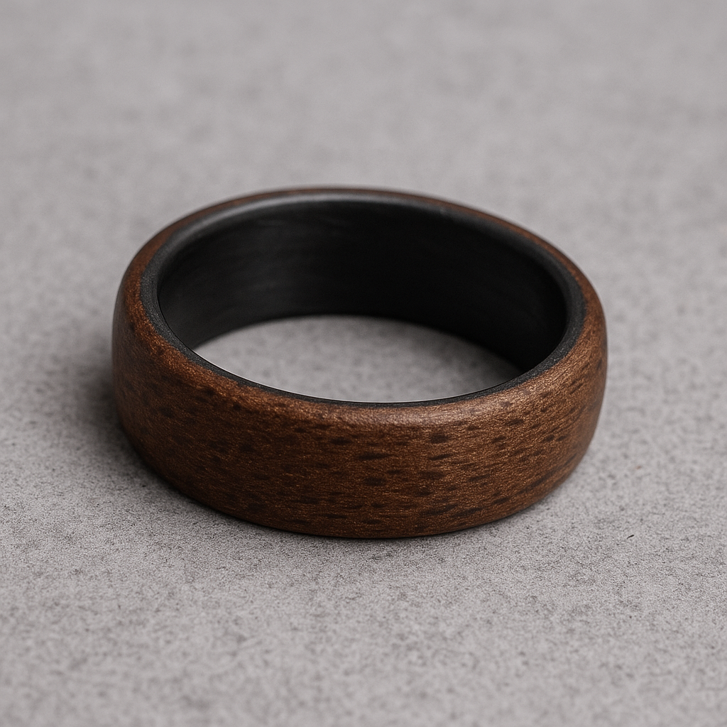 Holzring Nussbaum & Carbon – handgefertigt, leicht & langlebig