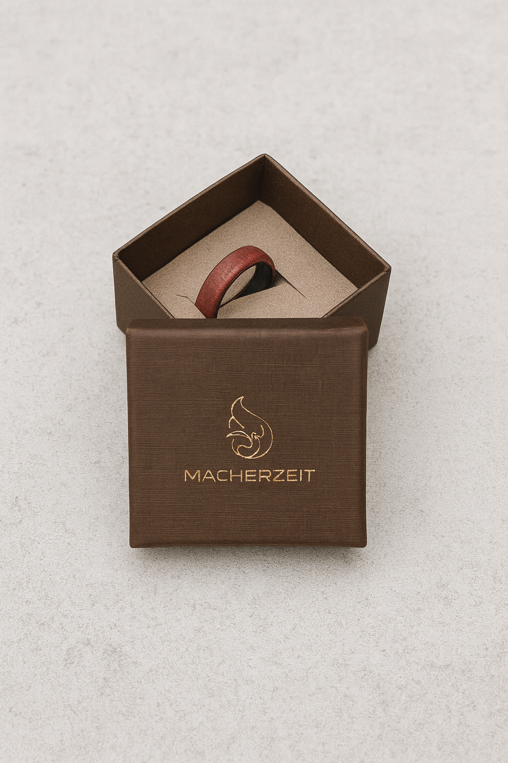 Holzring Purple Heart & Carbon – handgefertigt, leicht & langlebig