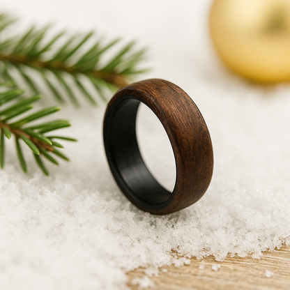 Holzring Nussbaum & Carbon – handgefertigt, leicht & langlebig