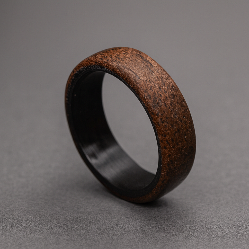 Holzring Nussbaum & Carbon – handgefertigt, leicht & langlebig
