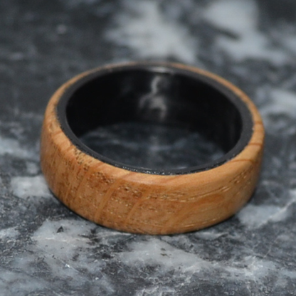 Holzring Eiche & Carbon