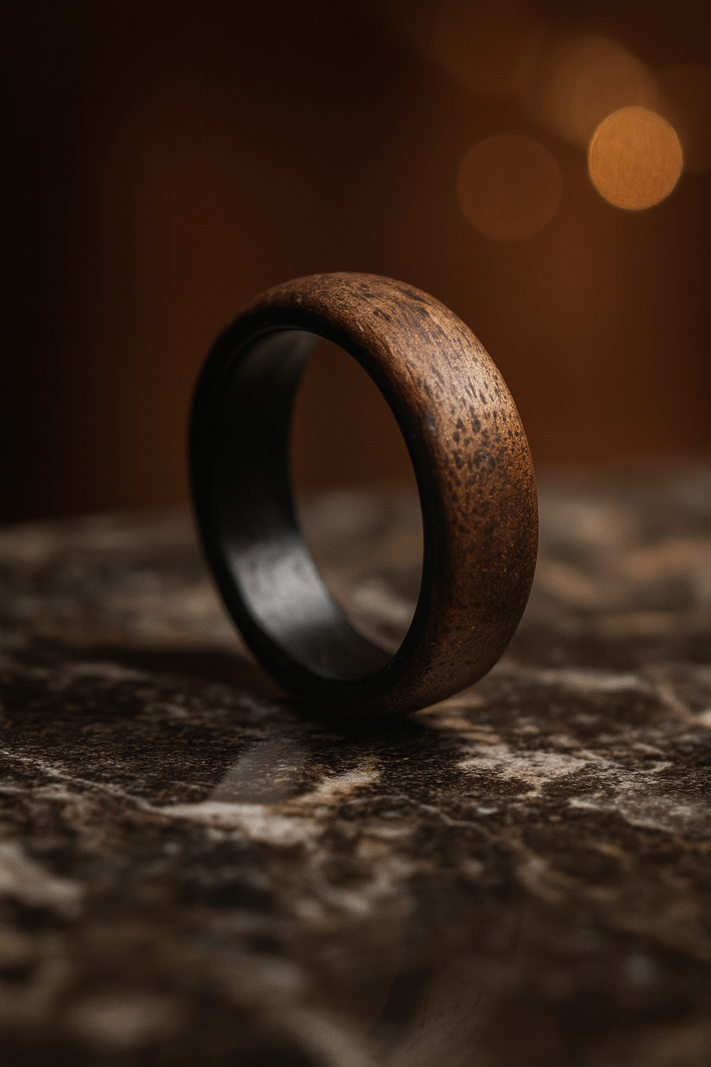 Holzring Nussbaum & Carbon – handgefertigt, leicht & langlebig