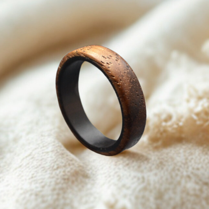 Holzring Zebrano & Carbon – handgefertigt, leicht & langlebig