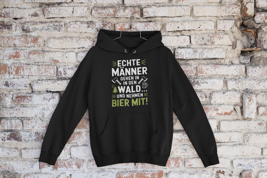 Echte Männer Wald Premium Hoodie